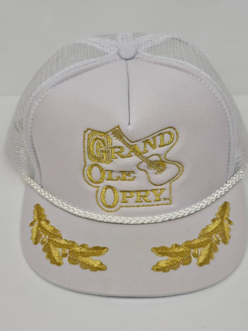 Vintage Grand Ole Opry Opryland Trucker Hat Mesh Snapback Scrambled Eggs Cap